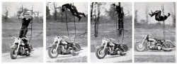 The motorcycle ladder, 1961.