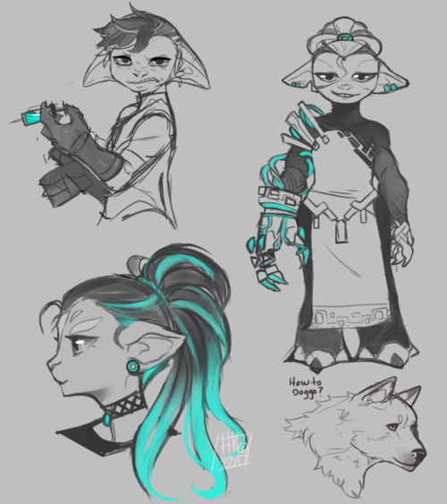 silkla:Have some sketches of Asura that don’t exist in-game, but I love all the same. <3(+1 Doggo