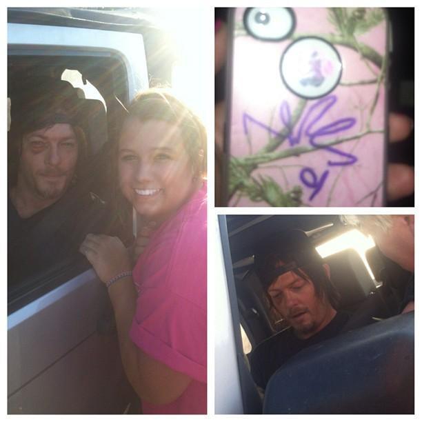 normanreedusitalia:  Norman in GA with fans :) credit: Walking Dead Fans/stalkers’