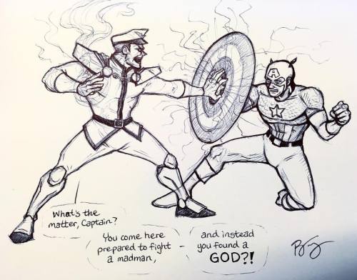 #sketch on set today: Celebrating the announcement of Marvel vs. Capcom: Infinite! I think I&rsquo;l