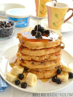 bakeddd:  blueberry ricotta pancakes click