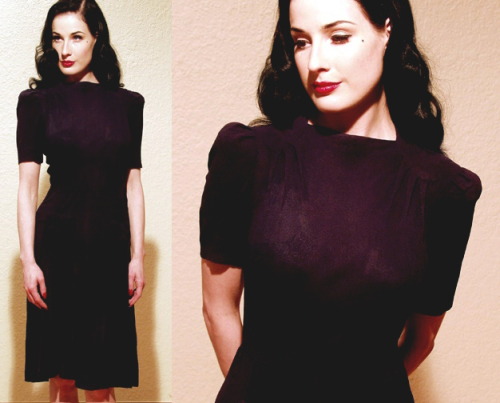 queenofburlesque:  Dita Modelling Vintage Clothes 