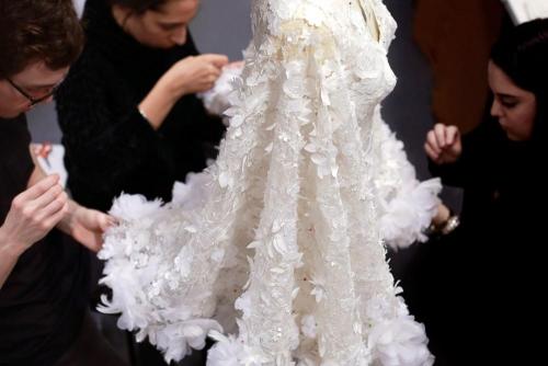 In the atelier of Ralph & Russo with Vogue, part II. 