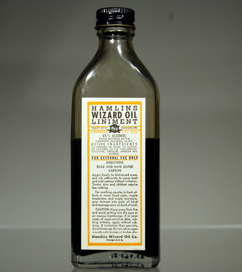 Hamlin’s Wizard OilDuring the later half of the 19th century Hamlin&rsquo;s Wizard Oil was a popular