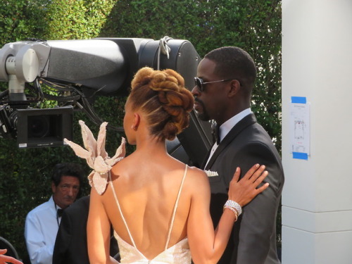 This Is Us star Sterling K Brown with Ryan Michelle Bathe and Niles Fitch