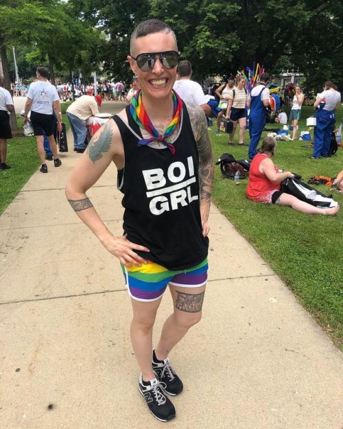 Fun fact: Masculine of Center queers CAN bravely pull off booty shorts too! Don’t let that masculini