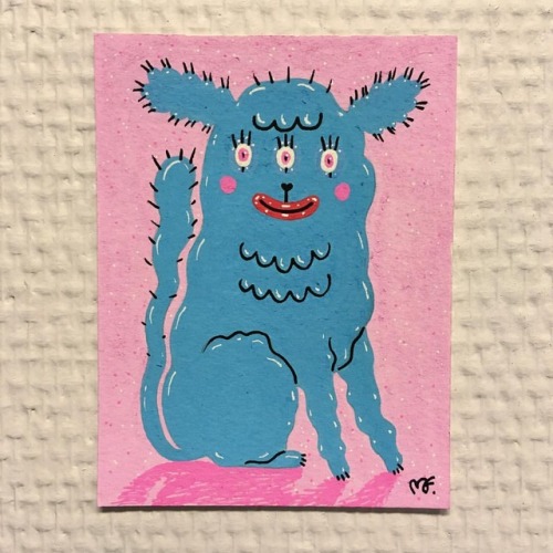 Sometimes I draw small dogs  . . . . .  #dog #smalldog #miniaturedog #art #drawing #doodle #uniposca