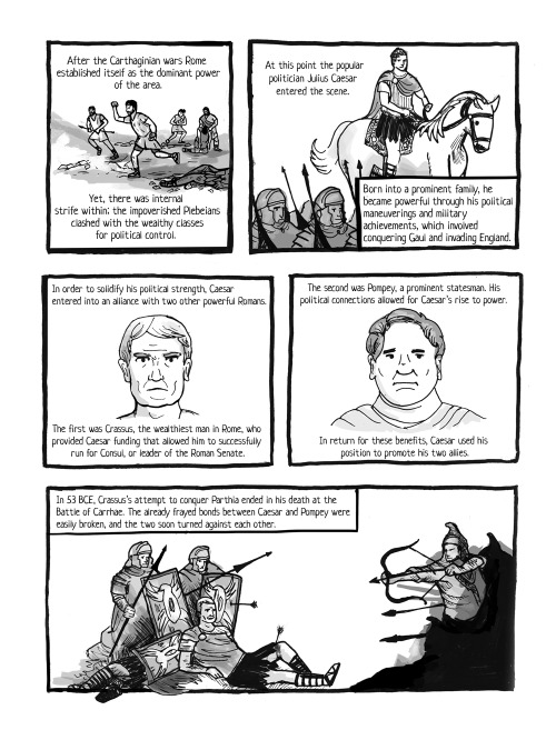 Some pages from Chapter 4 detailing the rise and fall of the Roman Republic. If you’re interes