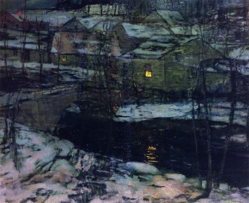 Walter Elmer Schofield - Winter Landscape. 1899.