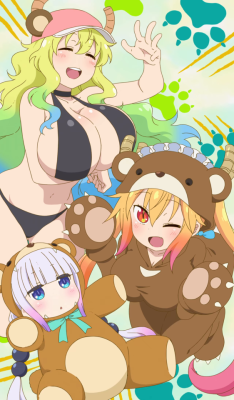 melanchoribbon:  Kobayashi-san Chi no Kuma Dragon