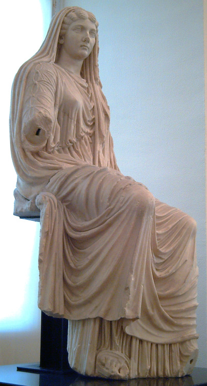 Statue of Livia Drusilla (58 BC–29 CE) wife of Roman Emperor Augustus