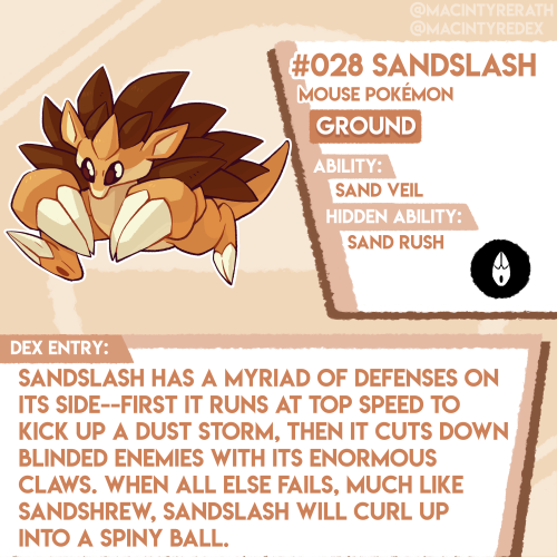 New Pokédex entry added!No.028 Sandslash