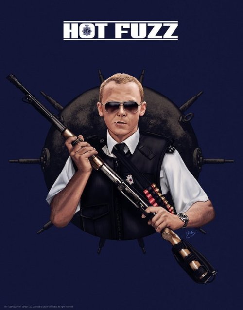 pixalry:Simon Pegg Cornetto Trilogy - Created by Sam GilbeyPrints available for sale at the Artist