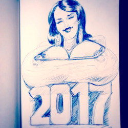 francoyovich:Happy boobs… uuuh… new year everyone!A little something to start it off!
