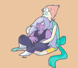 bad-takoru:  Pearlmethyst now, Lapidot later 