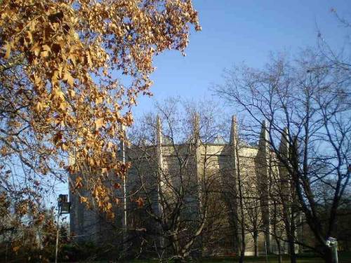 Wroclaw, Poland - autumn in Slowacki’s park, feat.: old post building (fot.1) and Rotunda (a round m