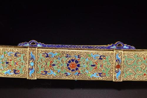 peashooter85:Enamaled bronze filigree decorative sword, China, circa 17th-19th centuryfrom Cardale A