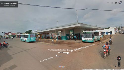 streetview-snapshots:Bus station, Av 1° de Janeiro, Araguaína