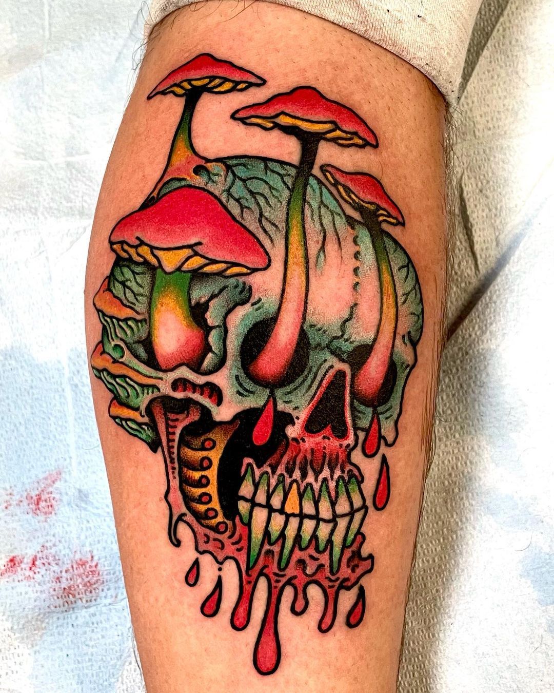 Fresh Tattoo — May the fungus return us to the earth . Thanks...