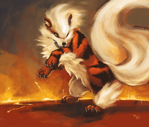 alternativepokemonart: Artist Arcanine by request.