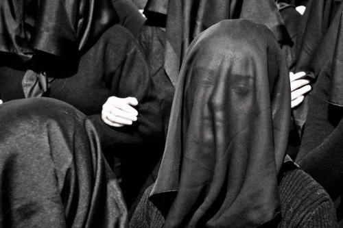 allaboutmary:  A scene from the Holy Saturday procession of the Madonna of Desolation in Canosa di Puglia, Italy.