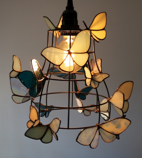 sosuperawesome:Moth to a Flame LampsNeile on Etsy