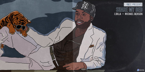 Design for J. Rocc’s J. Dilla and Michael Jackson collab album “Share My Bed”