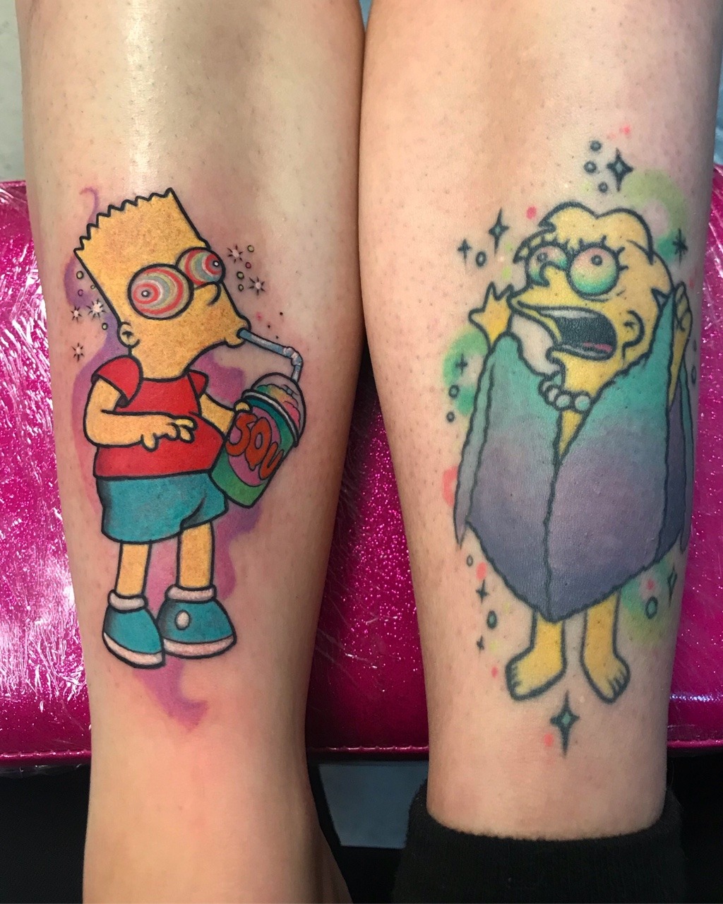 Bart and Lisa tattoo by Yeray Perez  Post 30232