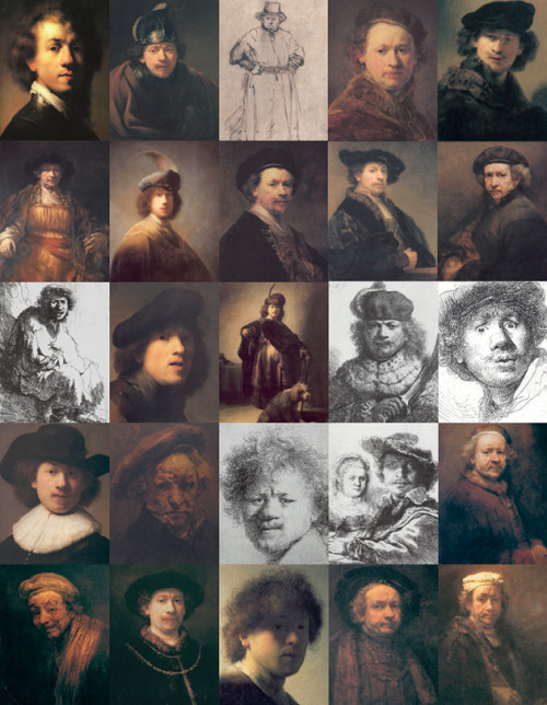 retrogasm:  Happy Birthday Rembrandt, master of the selfie