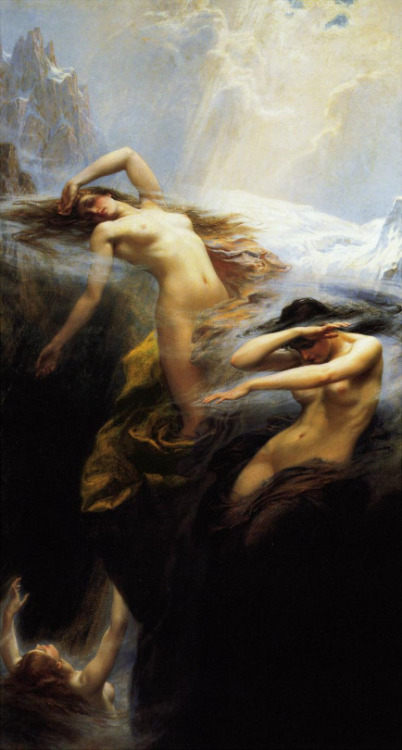 silenceformysoul:  Herbert James Draper - Clyties of the Mist