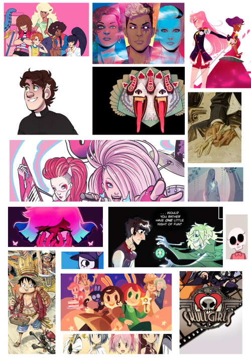 paigudoodle:MY INSPIRATION BOARD!these are artists, works, and general vibes that I take inspiration