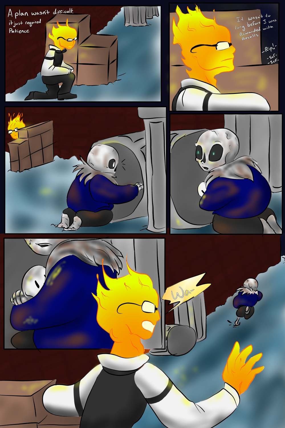 by:symphysins:  Horror sans, Undertale comic, Undertale comic funny