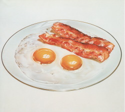 palmandlaser:  Masao Saito, “Bacon &amp; Eggs” From Masao Saito’s Food Illustrations (1988) 