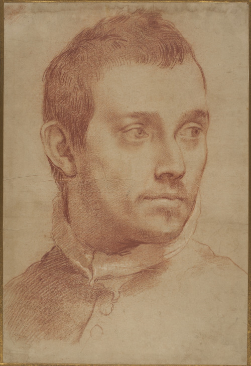 Portrait of a Young ManAnnibale Carracci (Italian; 1560–1609), afterundatedRed chalk and white chalk