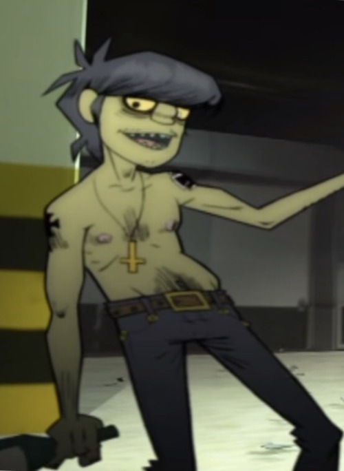 demon-years:OK I need to know how murdoc went from this flabby pudgy man to RIPPED AF….. he j