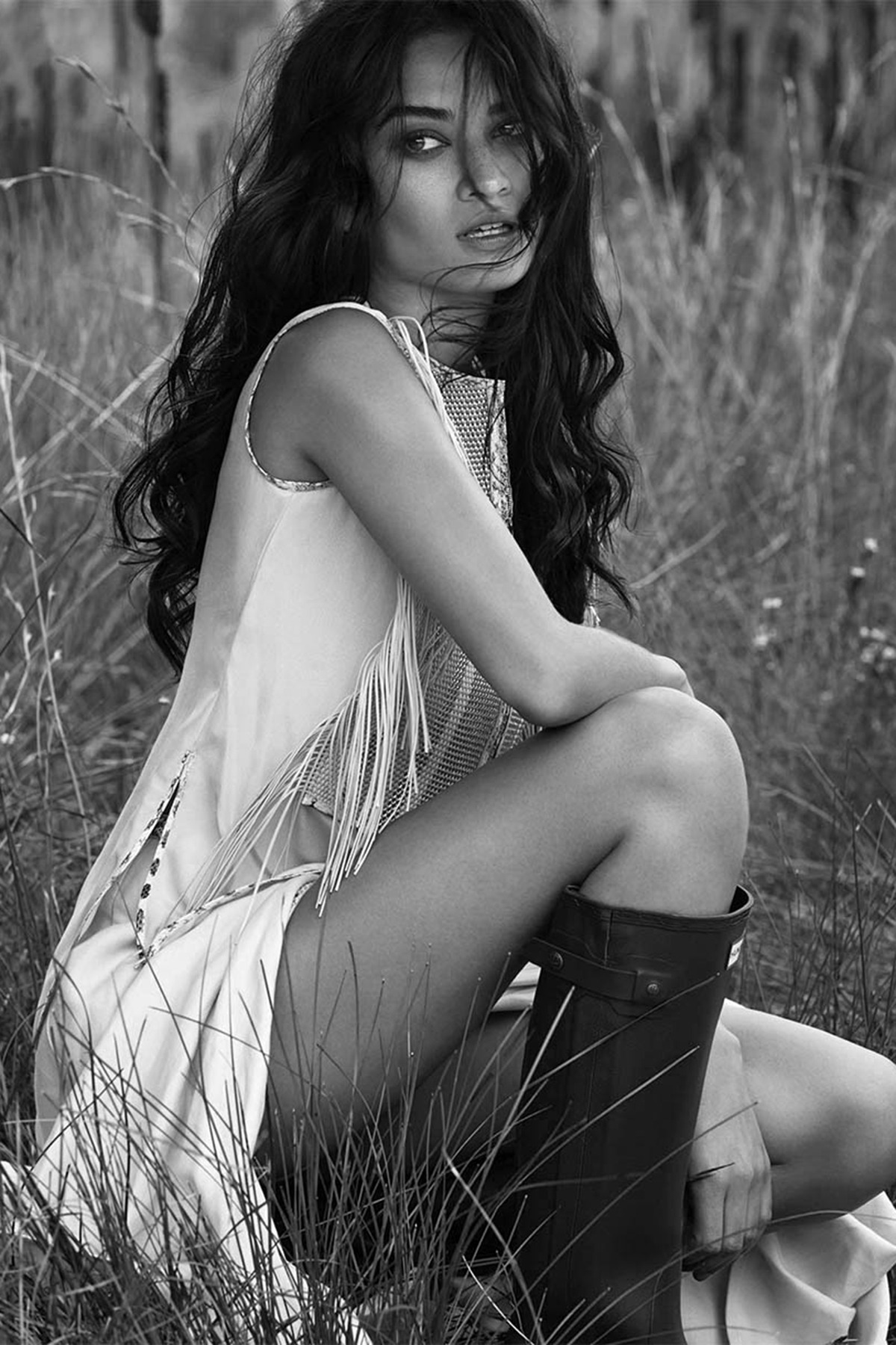 senyahearts:Shanina Shaik by Simon Upton in “The Wild One” for Harper’s Bazaar