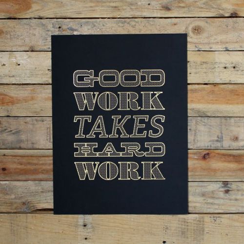 Porn photo urbnite:  Holstee ‘Good Work’ Print 