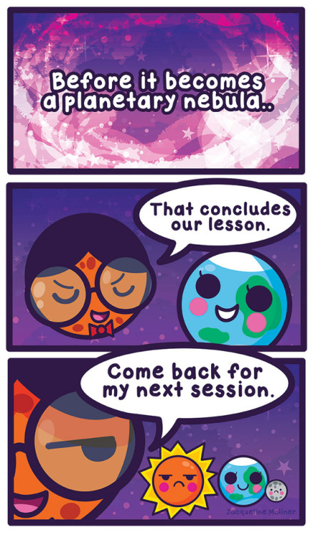 cosmicfunnies: Starry Greetings!Better late than never!Here’s a comic about Nebulae!ww