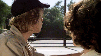tato0ine-luke:“It’s not even your car!!!“ Mark Hamill and Annie Potts in Corvette Summer (6 of - )