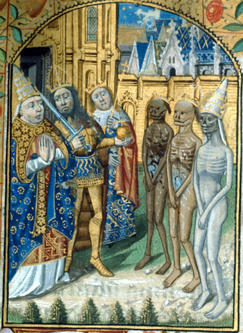 retrogasm:Medieval Manuscripts Depict A Terrifying Tale Of The Walking Dead