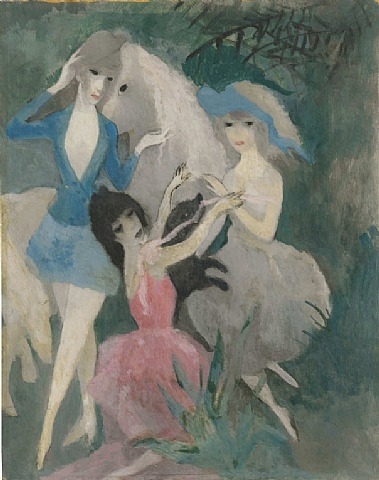 “Danseuses Espagnoles” and “La Repetition” by Marie Laurencin, 1920-21