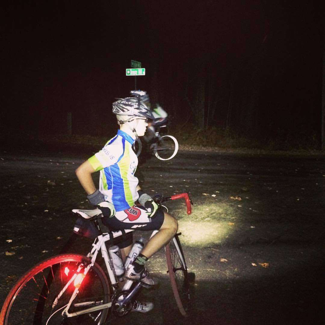 Night riding (at Canton Land Trust)