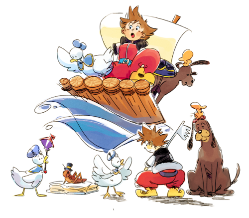 cigar-blues - some kh drawings with real dog + duck donald and...