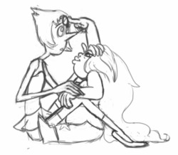 owmylasagna:  And here is my pearlmethursday contribution (: just a sketch. Could do lines and color when I’m less tired. 
