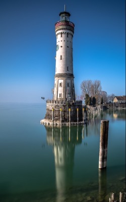 malemalefica:  Lighthouse Lake Constance Lindau, Germany