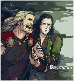 questionartbox: Storm gathers Let that hair fly freely in the wind while you have it, Thor. MEANWHILE I love seeing the weather change with his mood, it’s still good :’))Art blog: questionartbox[commissions] [ko-fi] [society6]    