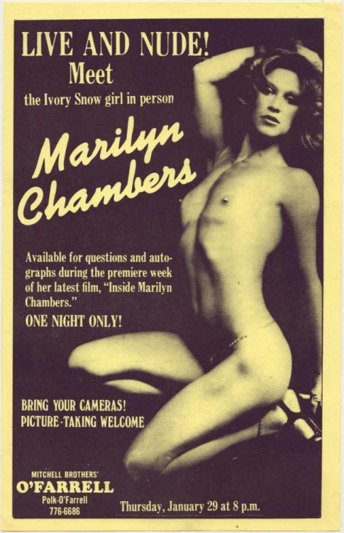 Sex Flyer for a personal appearance at the Mitchell pictures