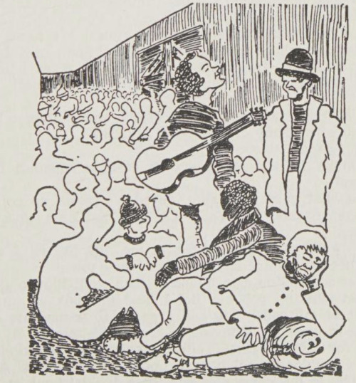 Illustration From Bound For Glory, By Woody Guthrie.