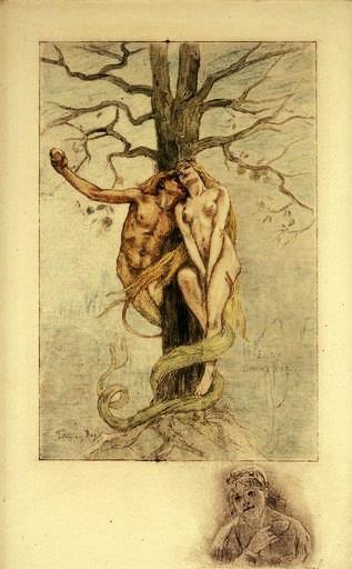 blackpaint20:Felicien Rops,Eritis Similes Deo (You will be like God)