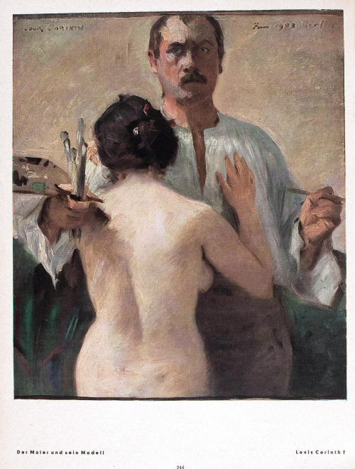Lovis Corinth, Der Maler und sein Modell, 1903